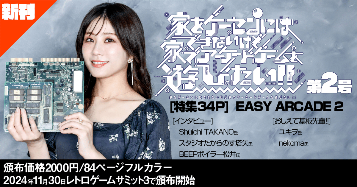 新刊『家をゲーセンにはできないけど家でアーケードゲームを遊びたい!! 第２号』のご紹介｜H/de.(LOOPCUBE/technojapan)