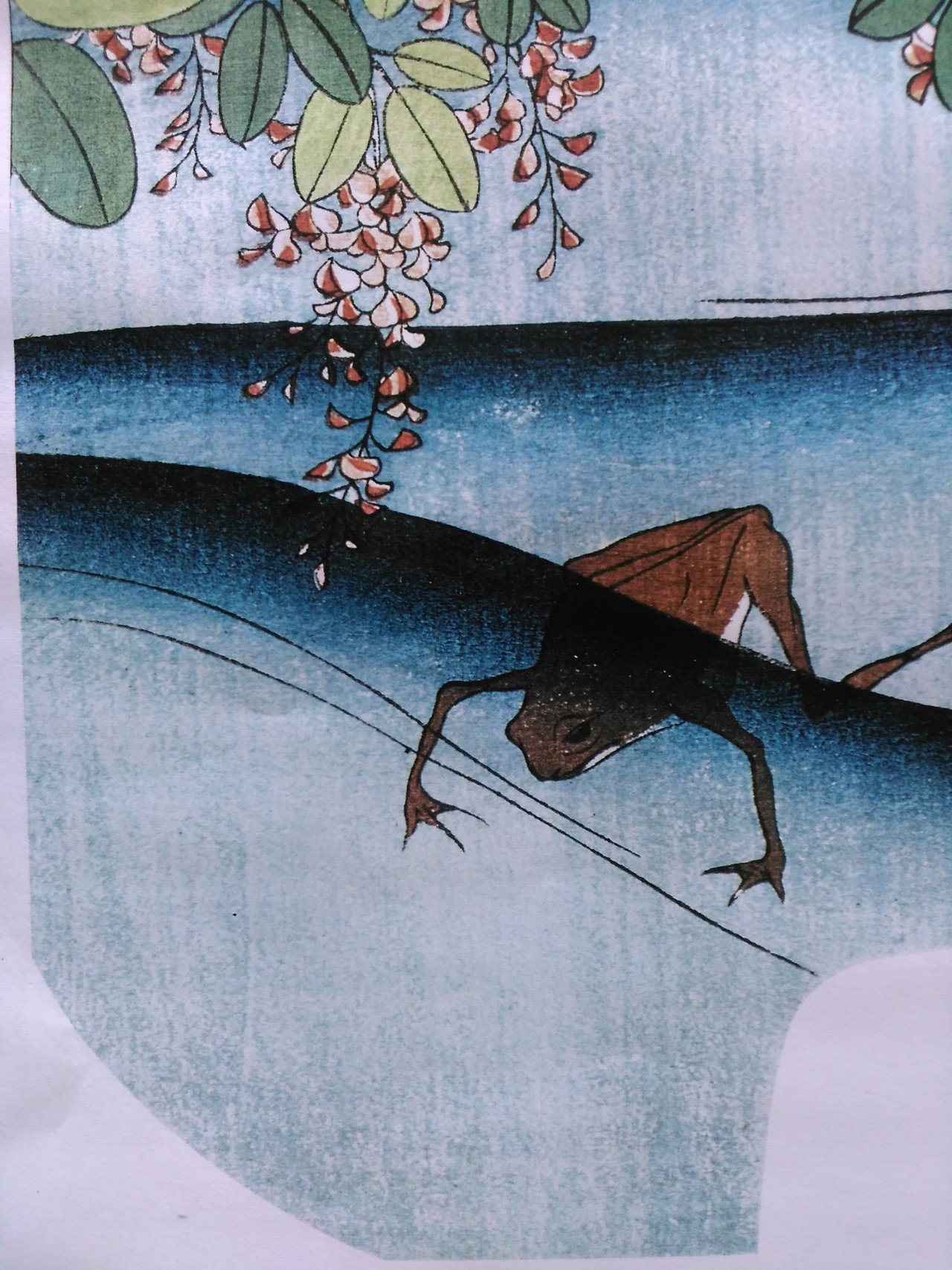 歌川広重｢四季の花尽 萩に蛙」ー作品及び販売について｜下井雄也