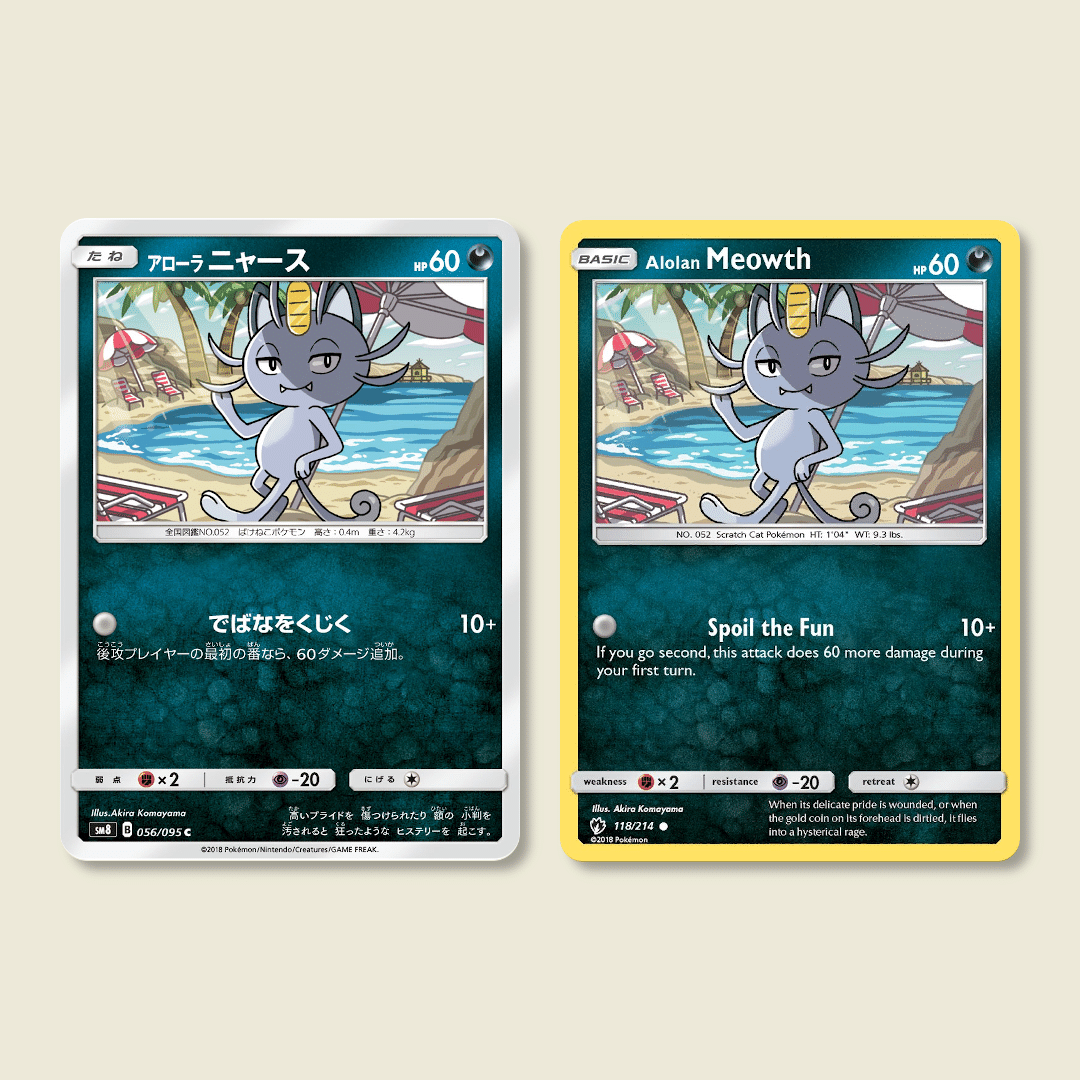 合計15枚のアローラニャースたち。リージョンフォーム「アローラのすが