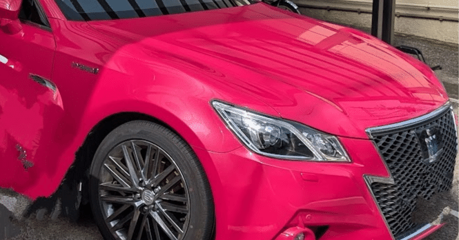 京商　1/18 トヨタ クラウン ハイブリッド アスリートG ピンク トヨタ クラウン ハイブリッド アスリート G ピンク 1/18 サムライ 京