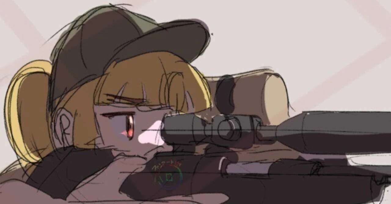 一撃必倒！狙撃手（スナイパー）アクションについて、イラスト・アニメ 