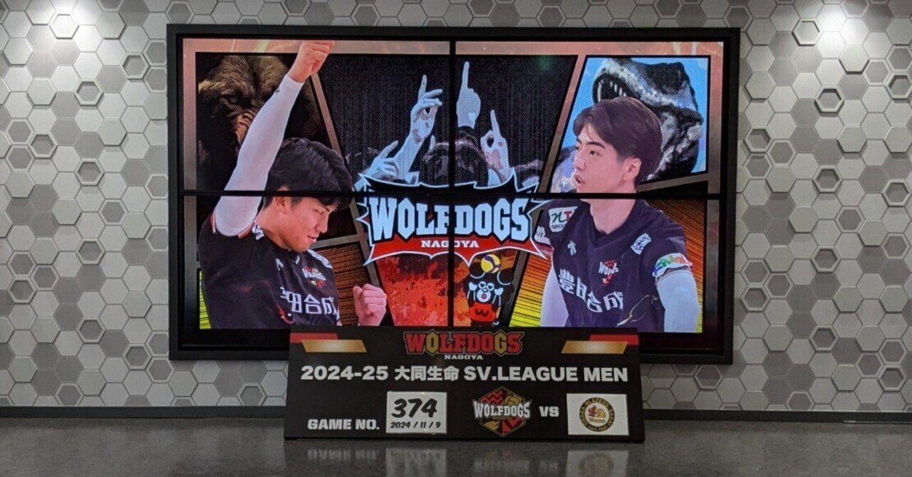 観戦日記】2024/11/9‐10 ウルフドッグス名古屋VS日本製鉄堺
