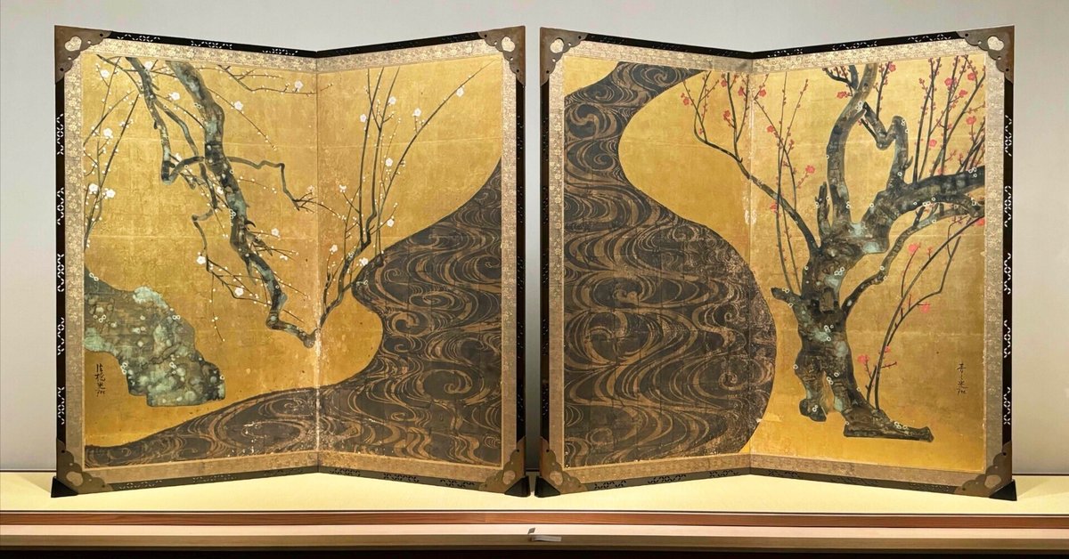 美術展2024#84】光琳 国宝「紅白梅図屏風」×重文「風神雷神図