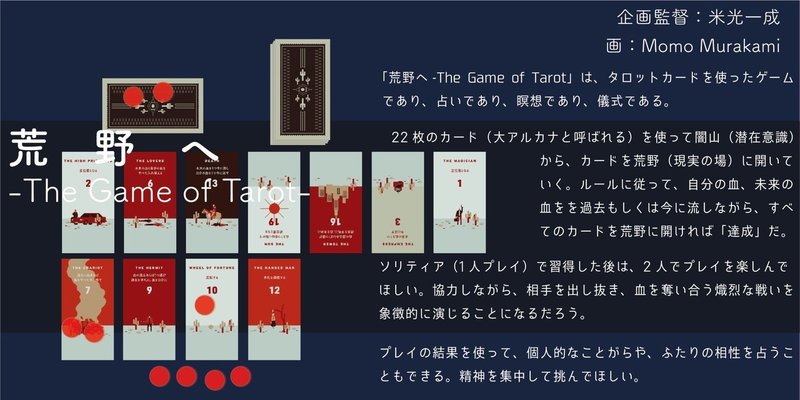 荒野へ The Game Of Tarot のペーパー 米光一成 Note