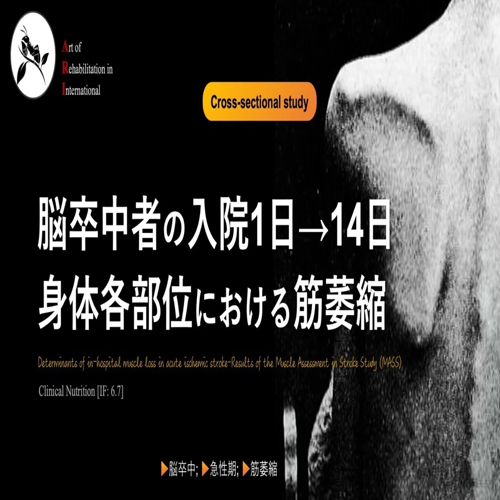 脳卒中者の入院1日→14日。身体各部位における筋萎縮｜Super Human