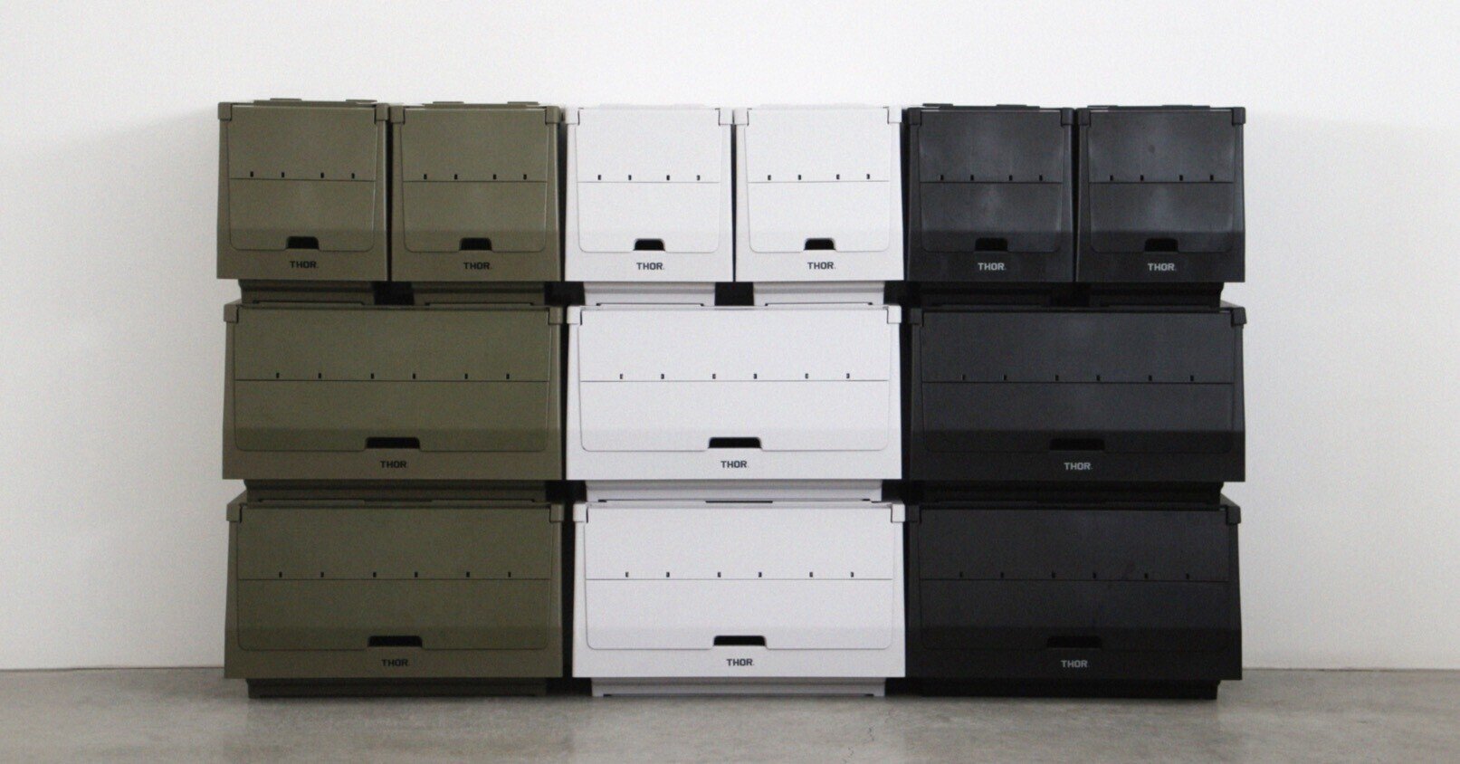 コンテナ用の家具多数 前開き式コンテナは新しいステージへ 「THOR STACKING SHELF CONTAINER