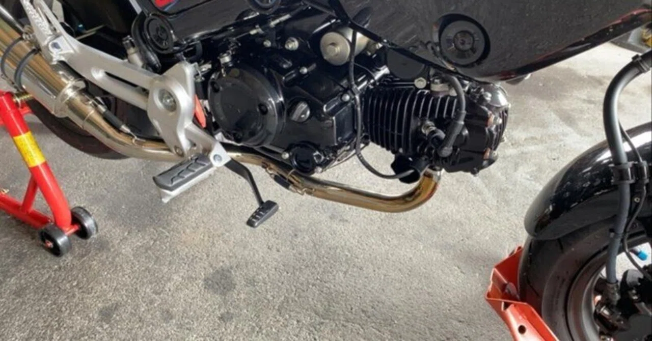 グロム（jc92）アンダーカウル　HONDA純正品 純正アンダーカウル取付 @ グロム(JC92)｜ハコ点のランマ