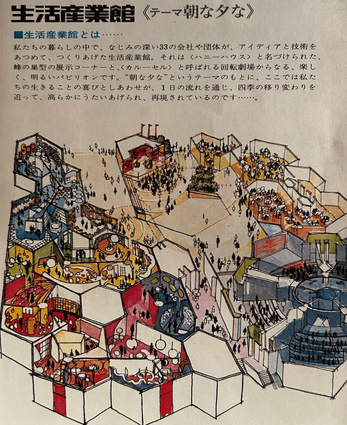 EXPO'70パビリオン①生活産業館｜いちぢく
