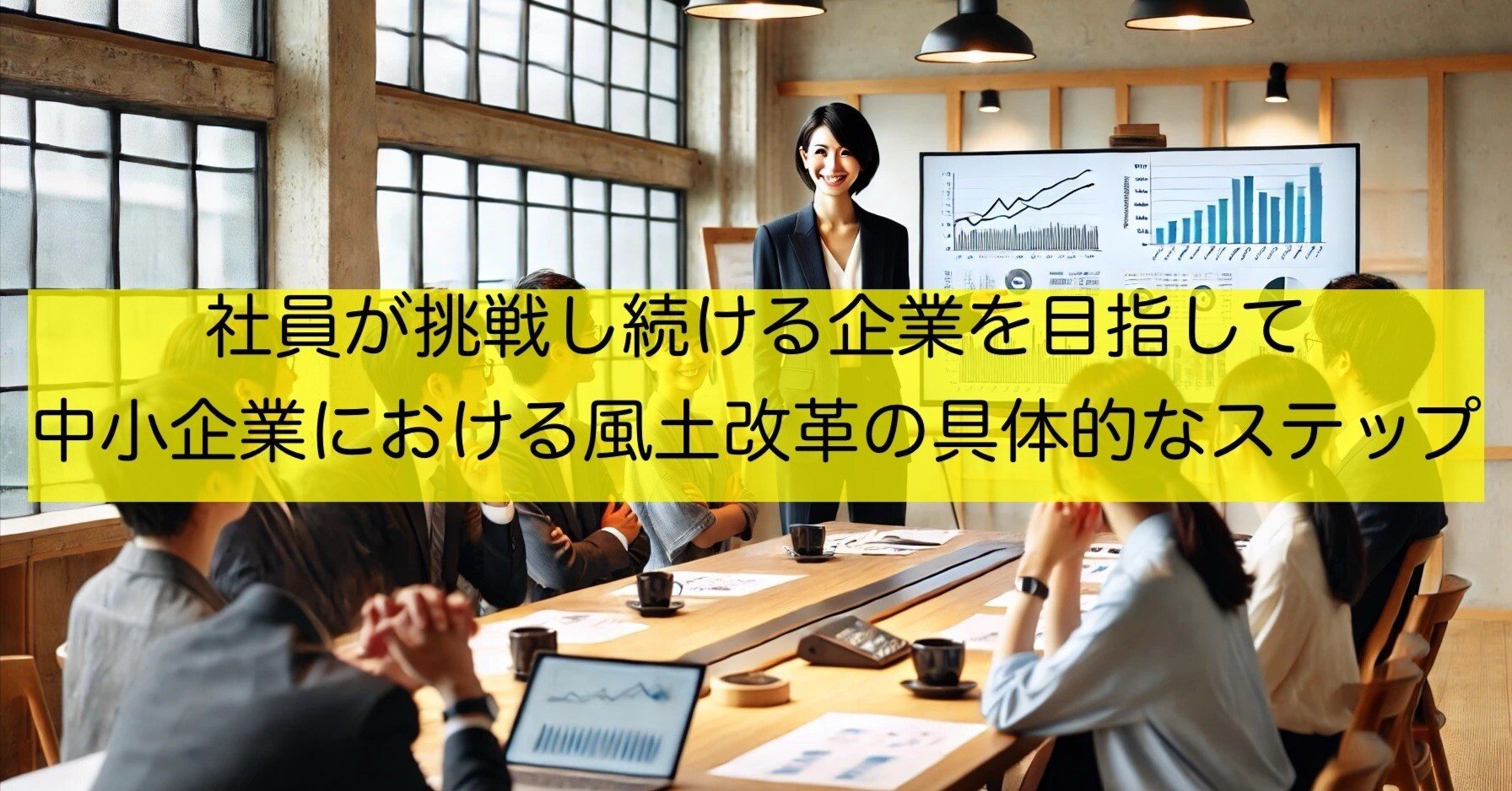社員が挑戦し続ける企業を目指して：中小企業における風土改革の具体的