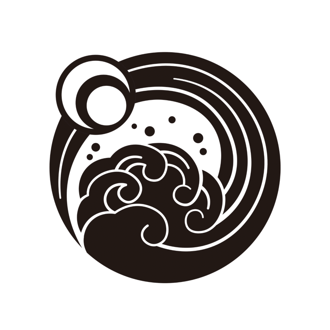 遠野霊石 鬣 願いを叶える龍神勾玉(光背)背ビレの様な切れ込み