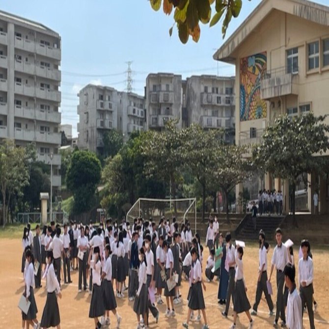 11/5避難訓練（小中同時実施）｜うるま市立具志川東中学校