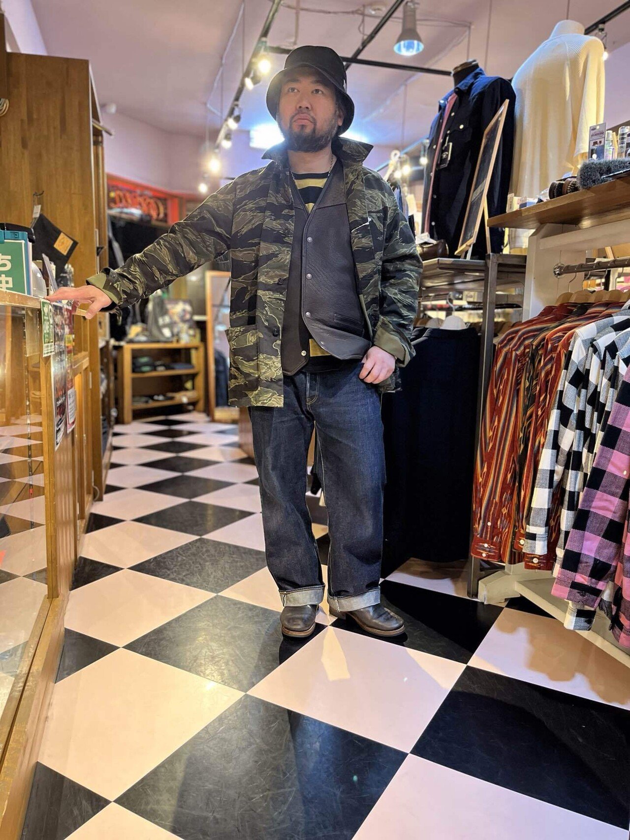 フラットヘッド　ディアスキン　ピーコート FLAT HEAD 長野店】〜ディアスキンベスト🦌〜｜THE FLAT HEAD