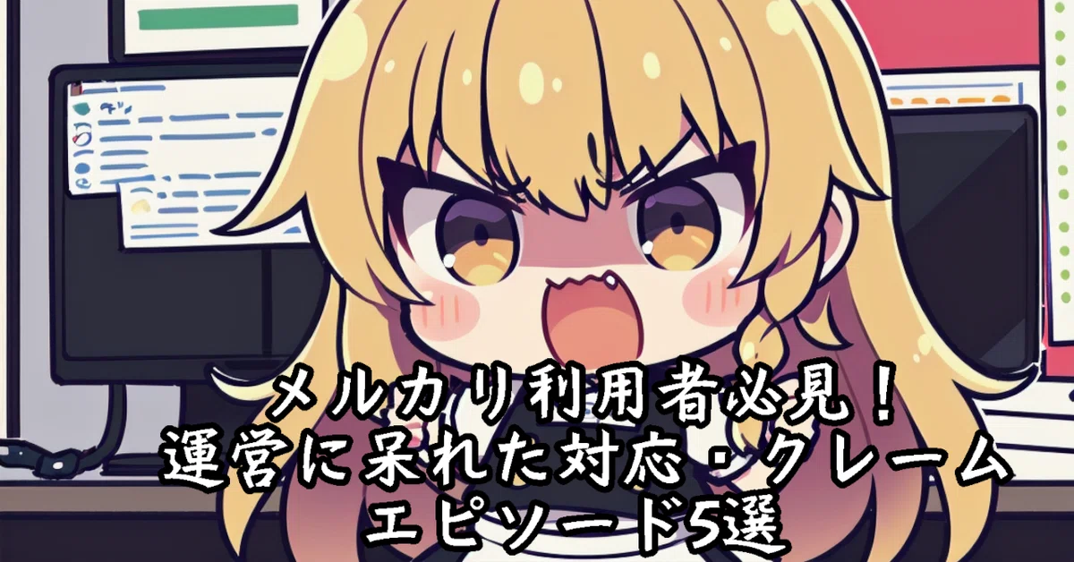 メルカリ利用者必見！運営に呆れた対応・クレームエピソード5選 