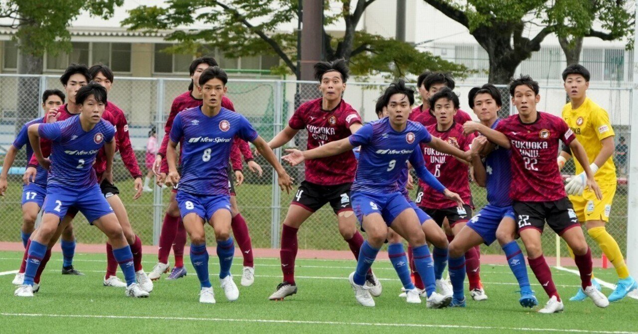 九州大学サッカーリーグ第21節 九州産業大学×福岡大学戦 白熱した手に