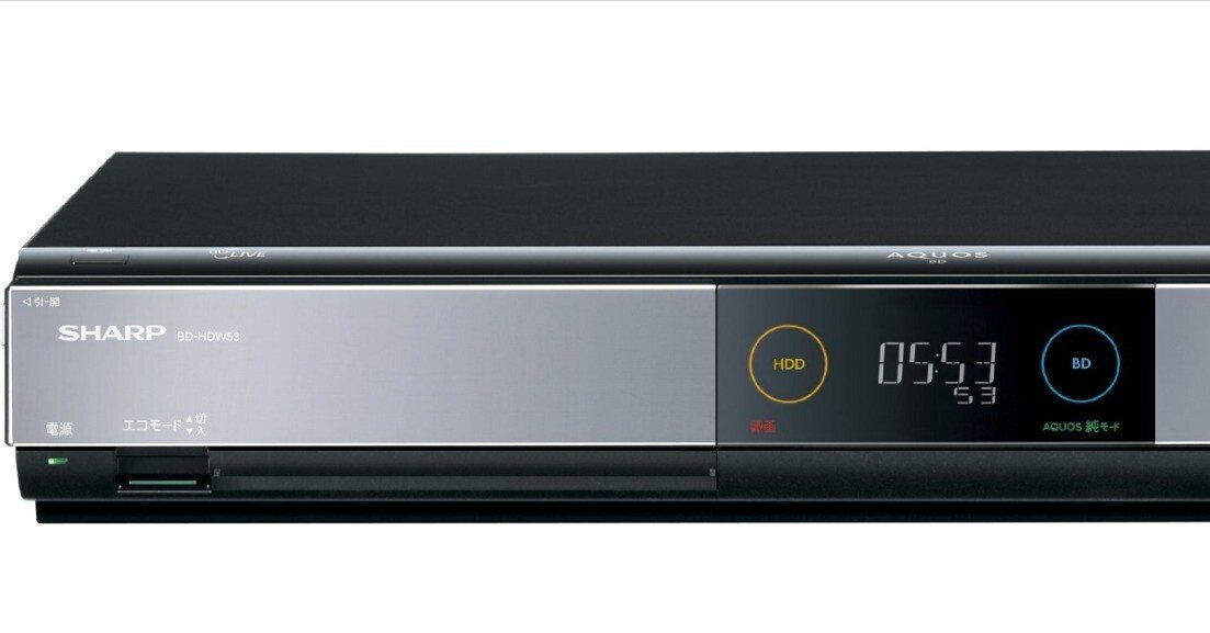 SHARPのブルーレイレコーダーBD-HDW53の上部ボタン直そうと