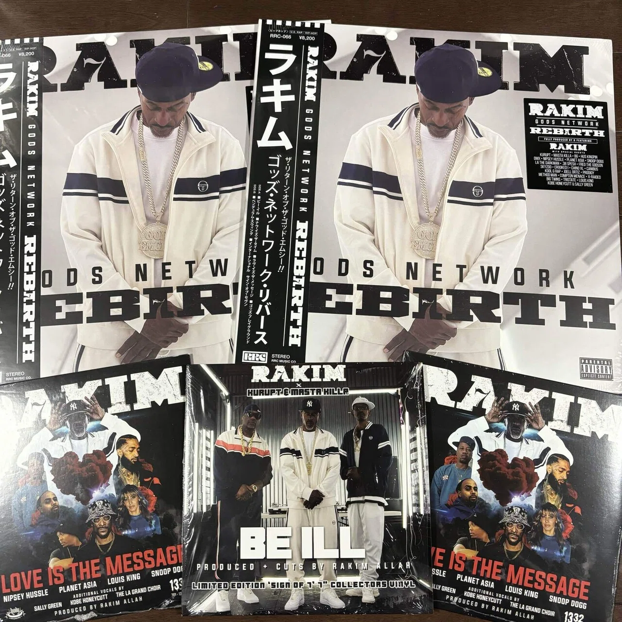 ☆レア盤　90s　HIPHOP　RAKIM 　ラキム　12インチ　レコード 6枚 Rakim / Gods Network 