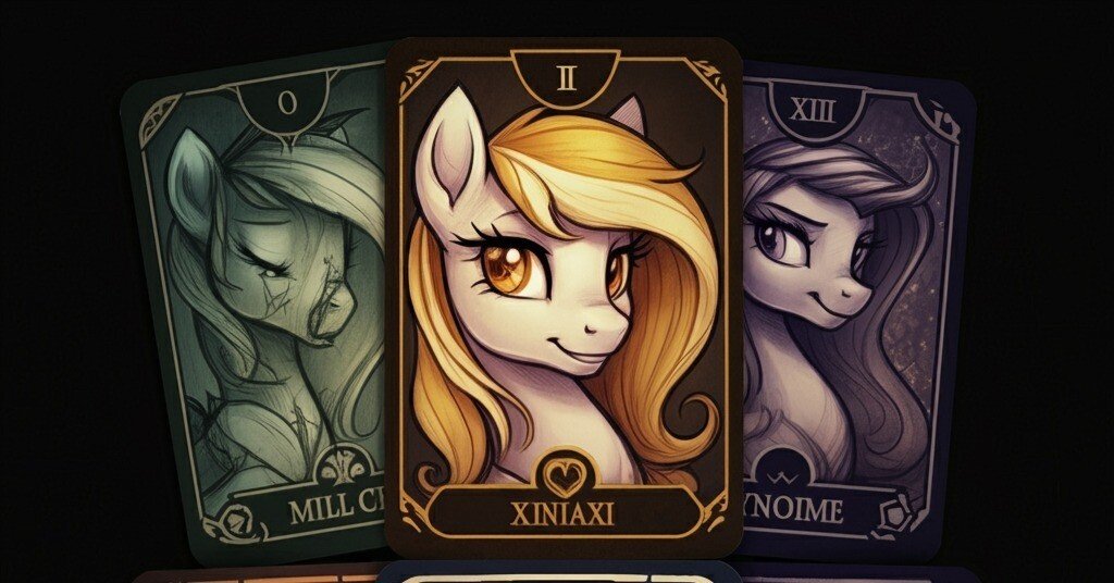 カワイイ女性をランダムで作るワイルドカードをponyモデルで生成した