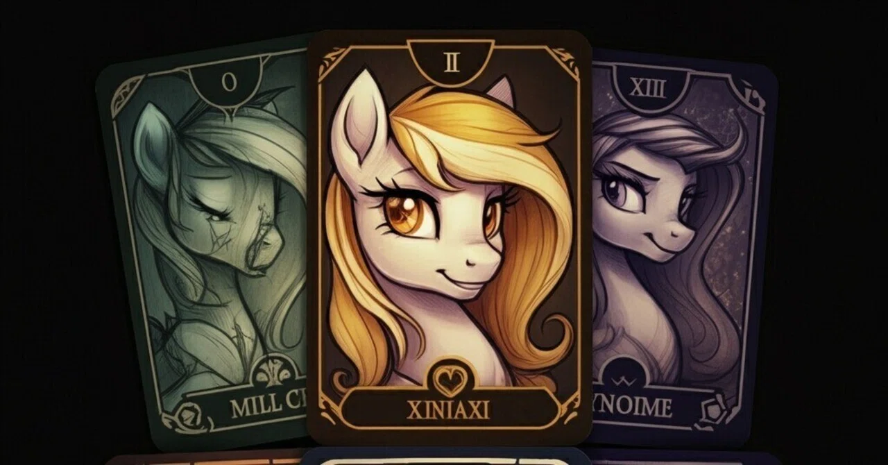 カワイイ女性をランダムで作るワイルドカードをponyモデルで生成した