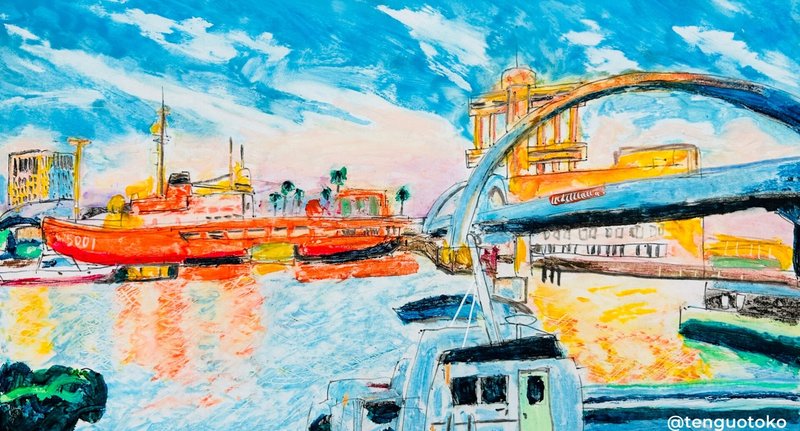 私の描いたパステル画まとめ3 - 風景画｜空想だいあぱ案内人