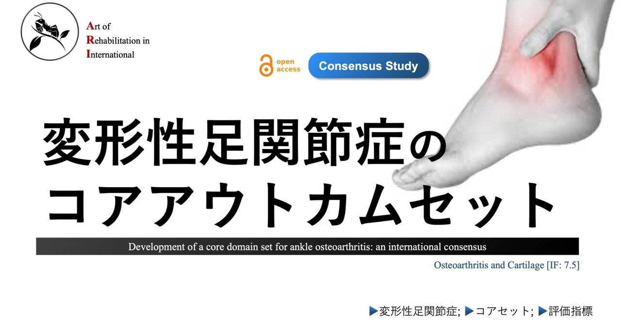 変形性足関節症のコアアウトカムセット｜Super Human | 理学療法