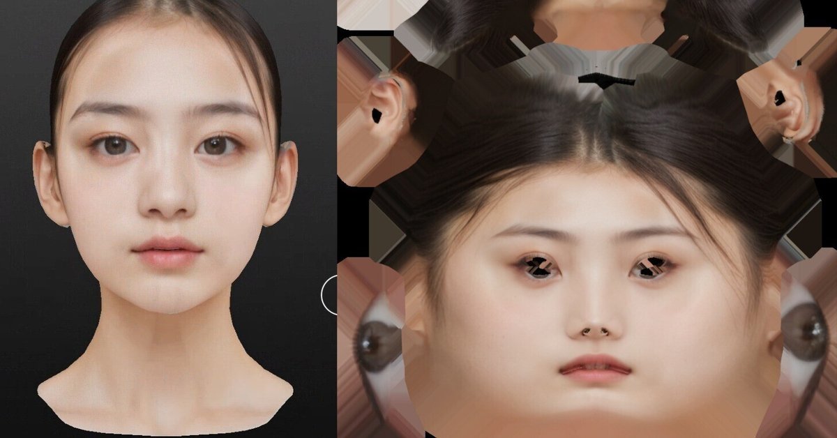 3D】Stable Projectorzで3D人物の顔テクスチャを作る【ローカル