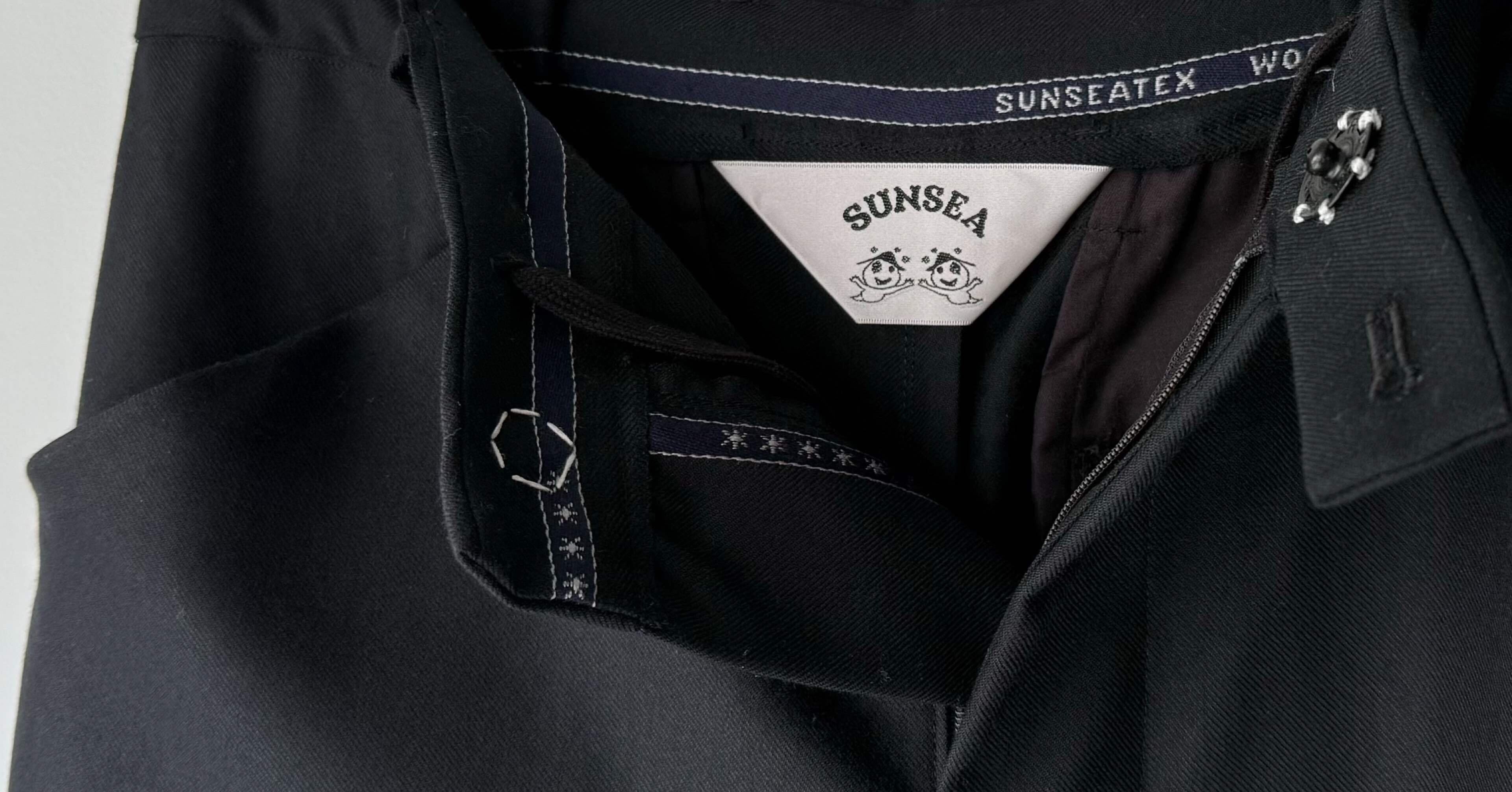 SUNSEA 3040 N.M THICKENED w/耳 STRAIGHT PANTS｜keylimeTokyo