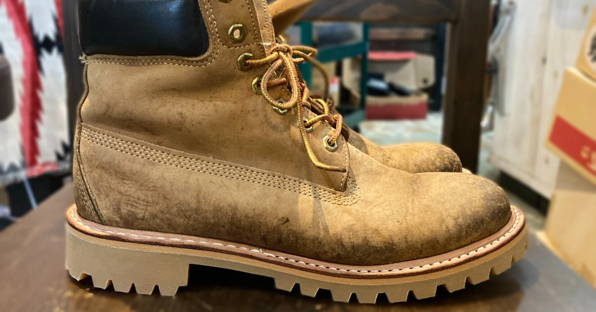 Resole/ソールカスタム】Made in USA Timberland Yellow Boots｜CREA 