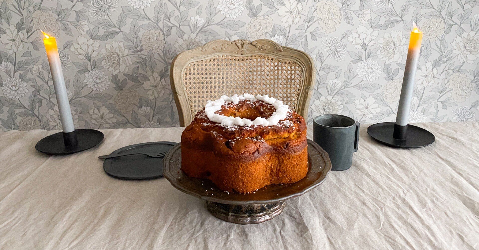 アンティーク リンゴ柄 キャニスター ヴィンテージ 当時物 ケーキ