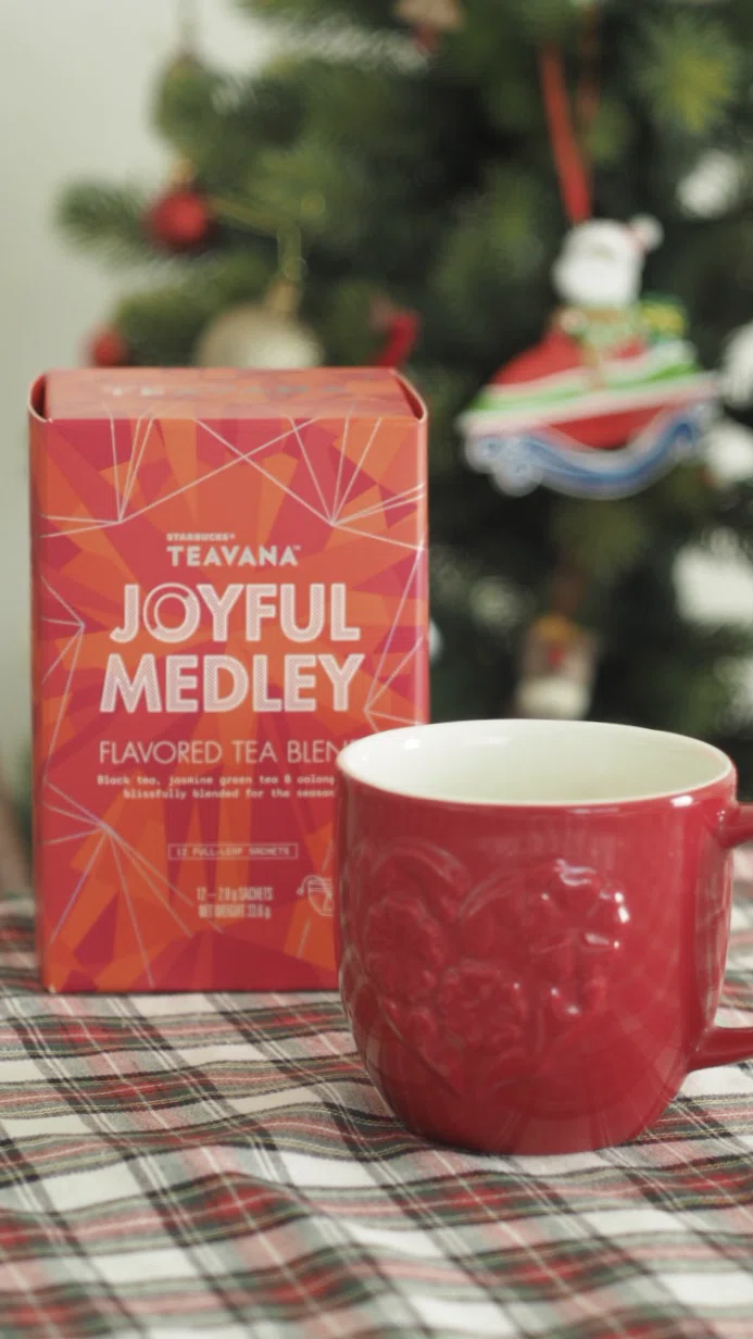 ジョイフルメドレーティーラテを自宅で美味しく☕️🎄おうちスタバ