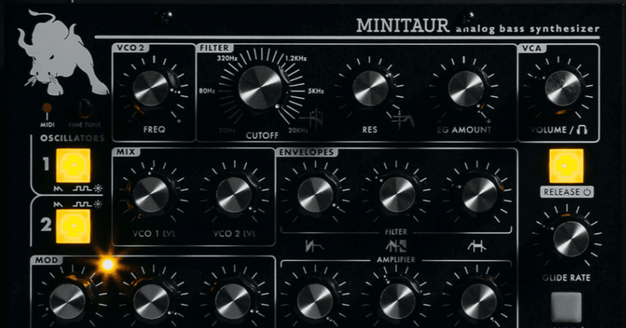 アナログシンセサイザー|moog MINITAURを使う|komiya hairu アナログシンセサイザー|moog MINITAURを使う|komiya hairu