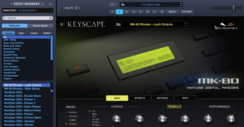 Hybrid Piano（Omnisphere 2 Keyscape VIP用）プリセット