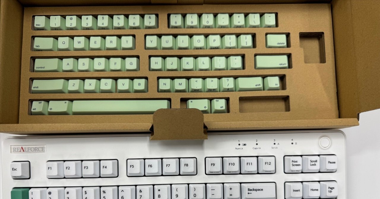 HHKB 山葵 わさび 英語配列 無刻印 カラーキートップセット HHKB
