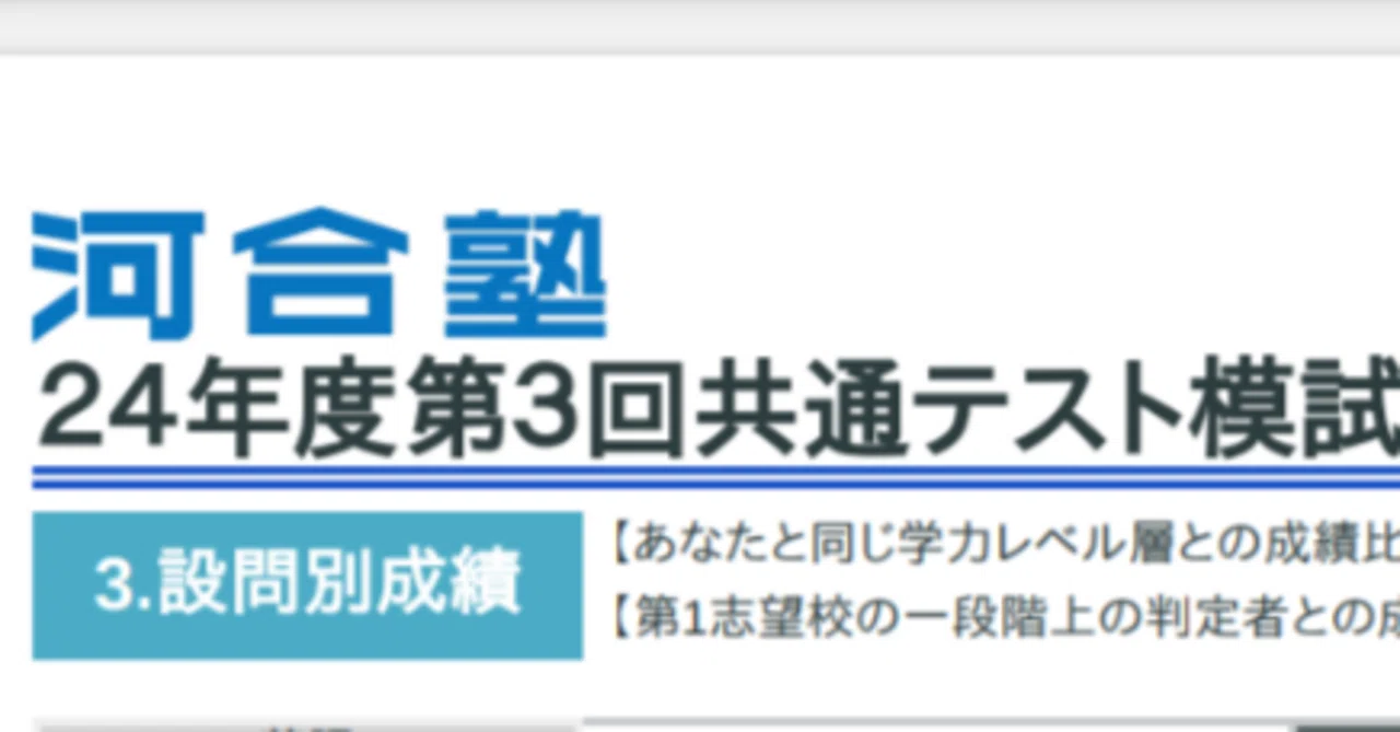 24年度第3回全統マーク模試結果報告｜としっこ