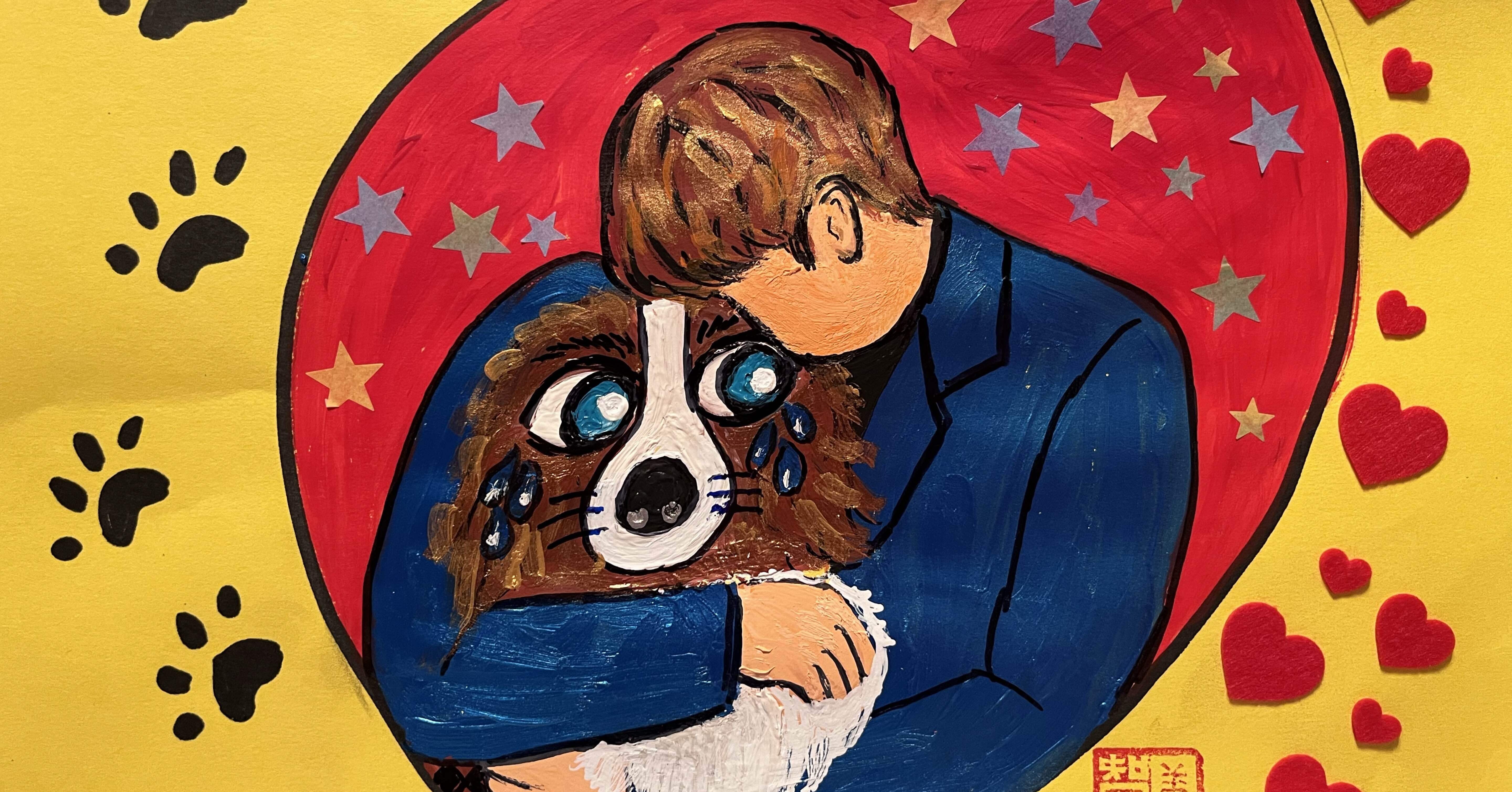 沖縄のピカソ小波津有希」ダウン症画家です。小波津智恵美は、アクリル