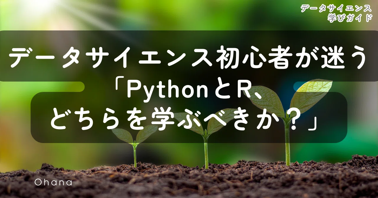 データサイエンス初心者が迷う「PythonとR、どちらを学ぶべきか 