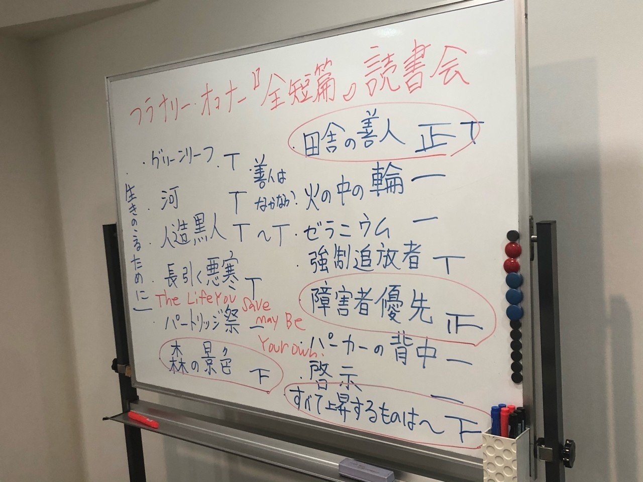 フラナリー・オコナー『全短篇』（ちくま文庫）読書会まとめ｜三
