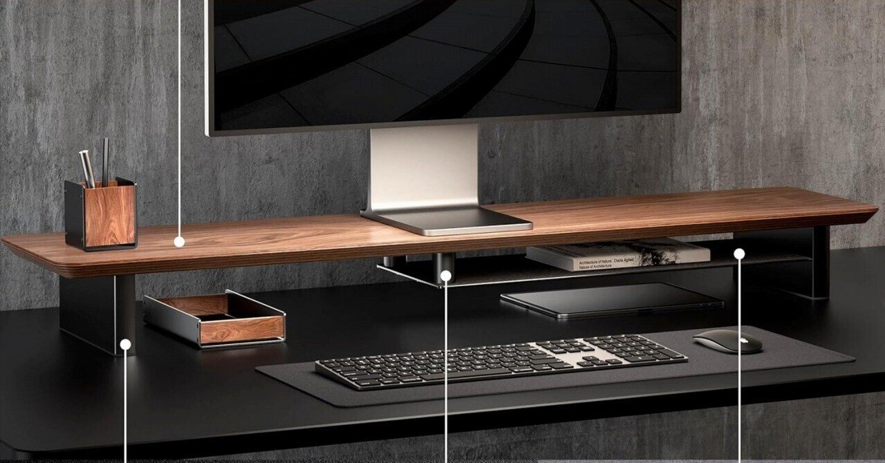 Grovemade ウォールナットデスクシェルフ　large ガジェット]デスクシェルフという発想｜-MONOQLO- Blog @KokiSasamoto