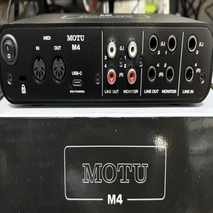 オーディオインターフェースをMOTU M4に入れ替えて満足です｜makoto