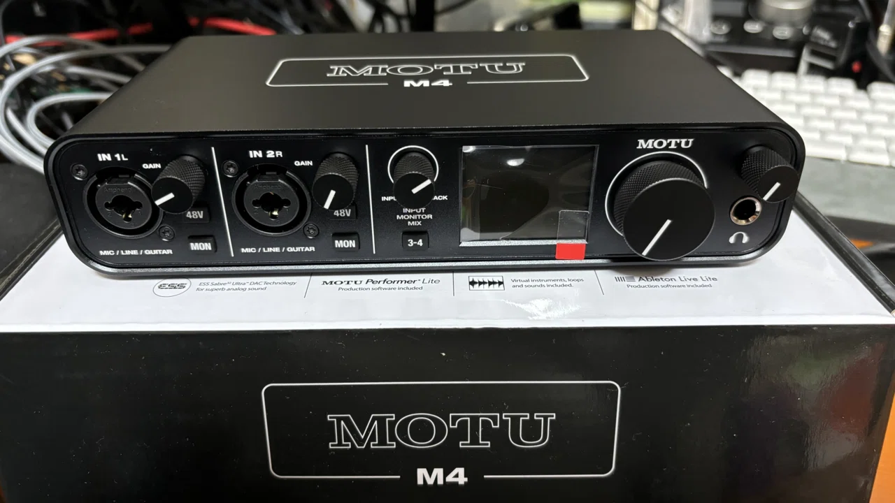オーディオインターフェースをMOTU M4に入れ替えて満足です｜makoto
