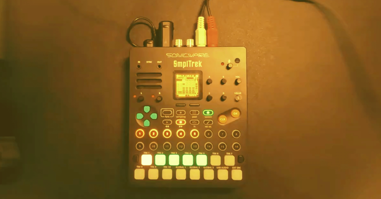 sonicware smpltrekを使ってみた感想|T.kiku sonicware smpltrekを使ってみた感想|T.kiku