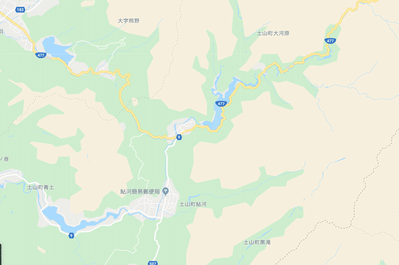 鮎河地図