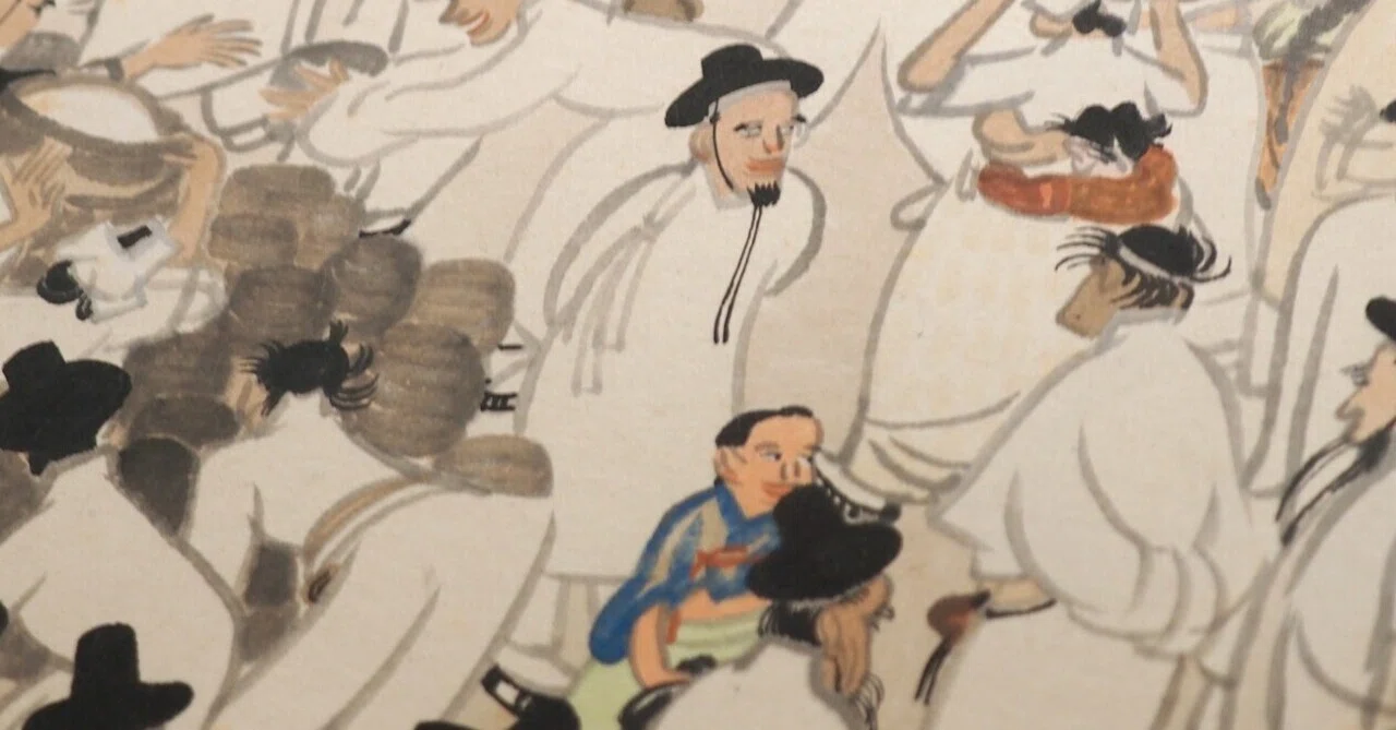 大正時代に前田青邨が歩いて描いて書いた朝鮮半島の風景…《朝鮮之巻