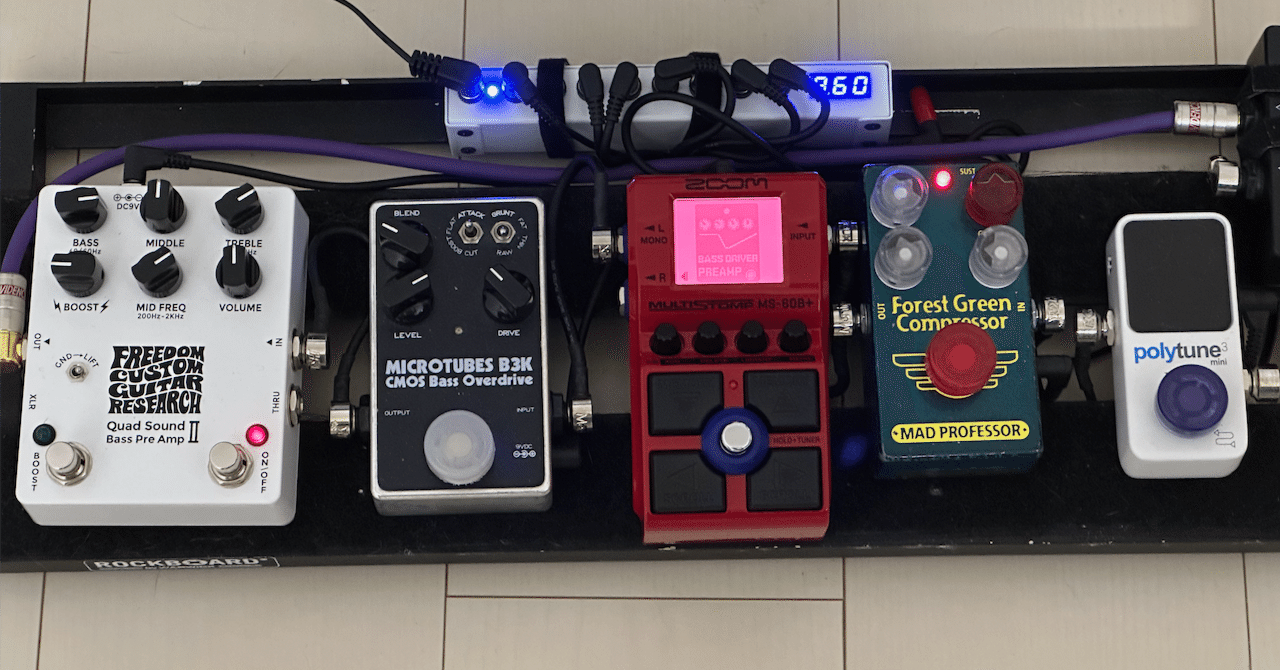 ベースで使っているエフェクター ＜コンプレッサー編＞｜nobuoo