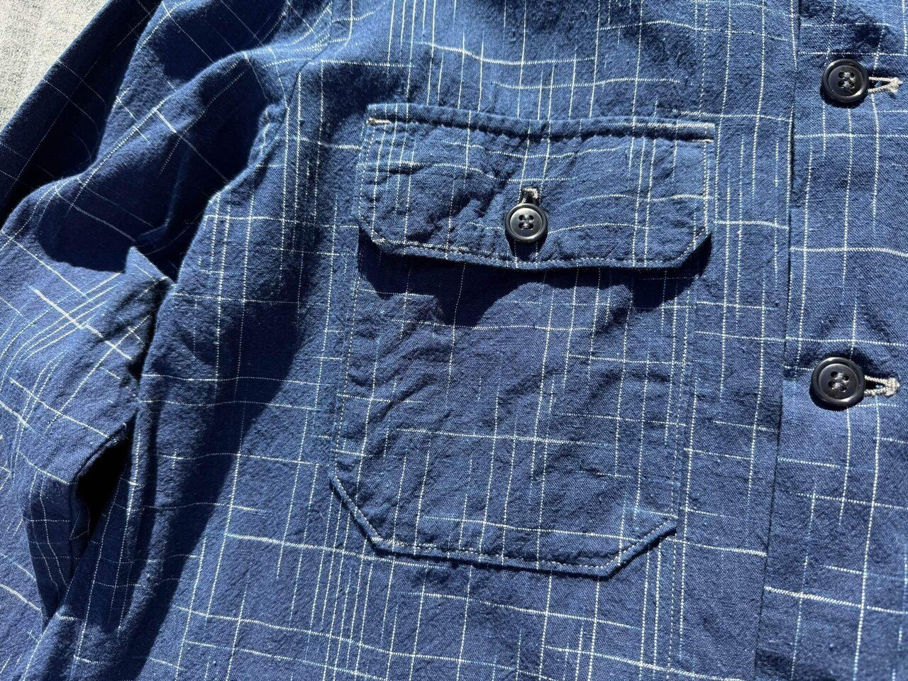 予約商品 日本の伝統生地で現代服を作る 青カスリ｜NAOSHIYA