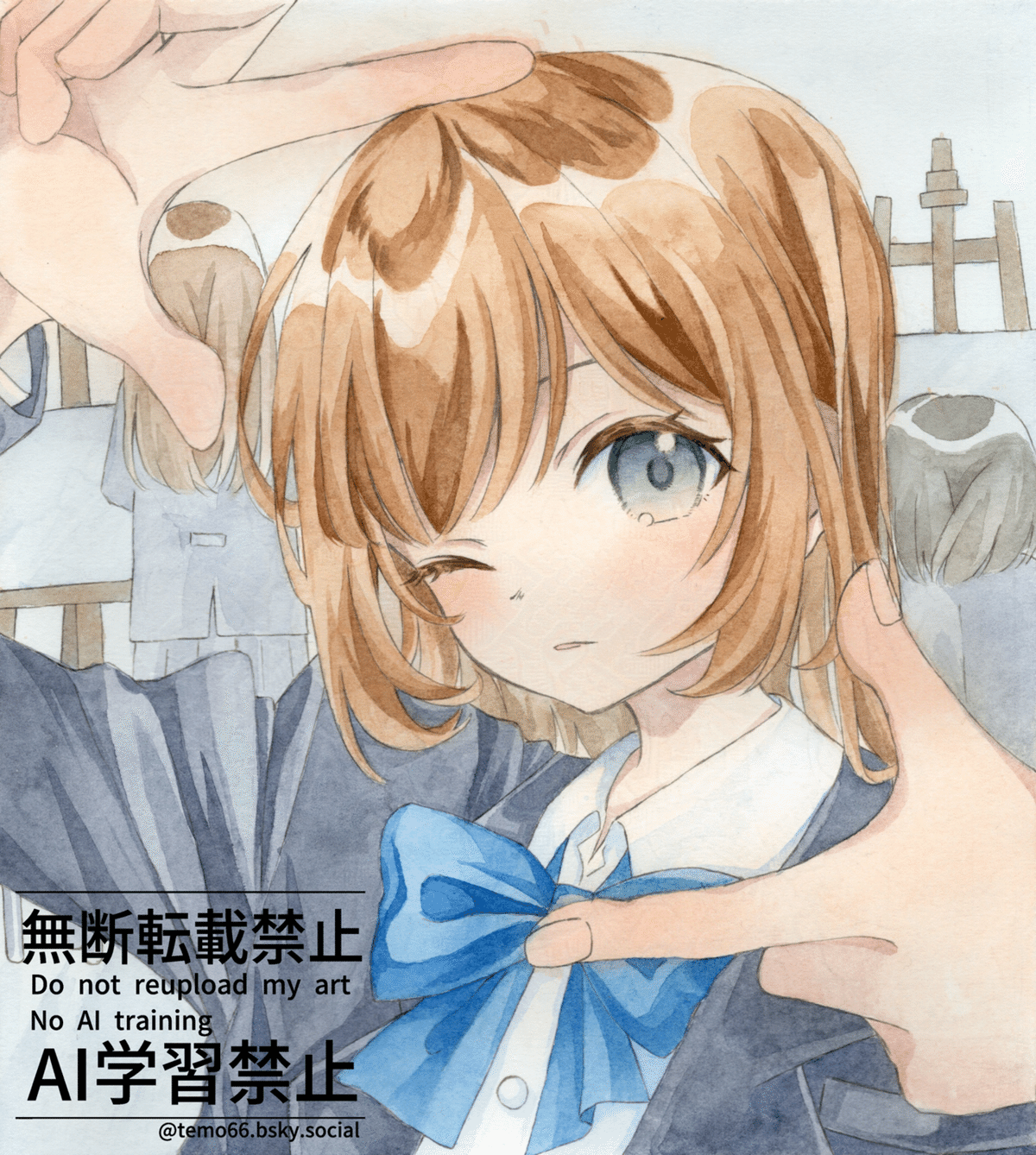 手描きイラスト オリジナルイラスト 原画 コピックの通販 by