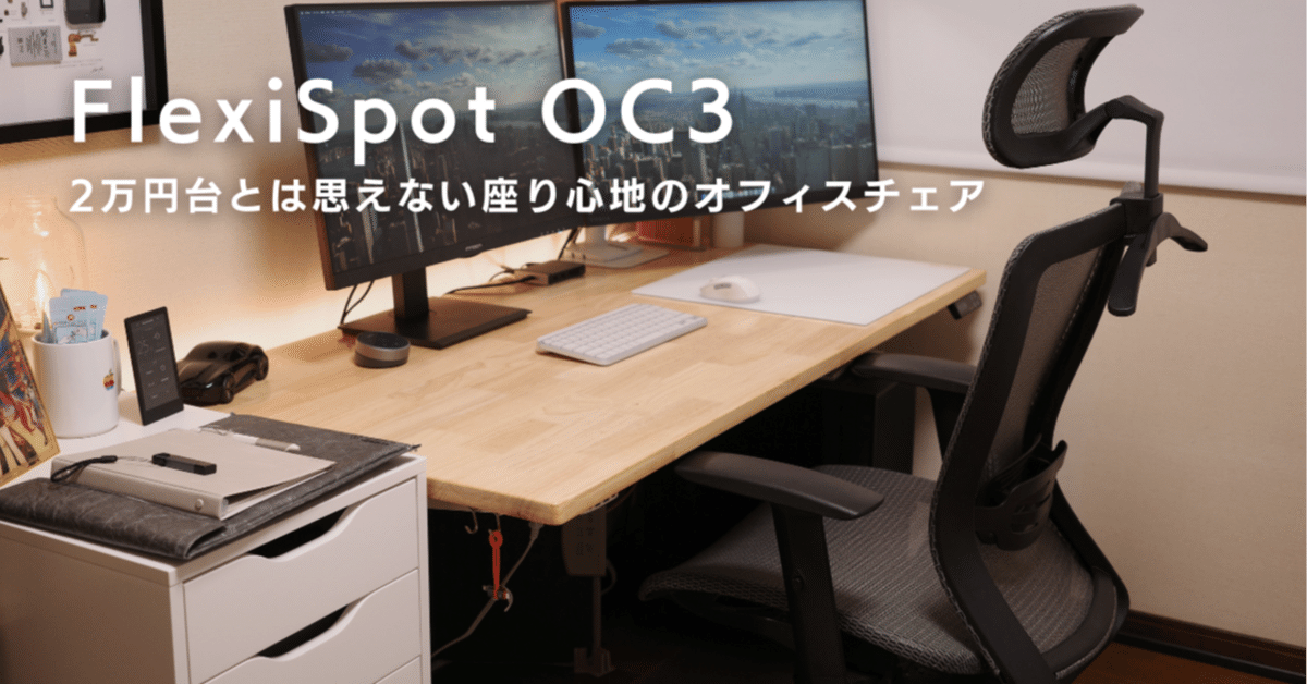 FlexiSpot OC3 レビュー:2万円台とは思えない座り心地の FlexiSpot OC3 レビュー:2万円台とは思えない座り心地の