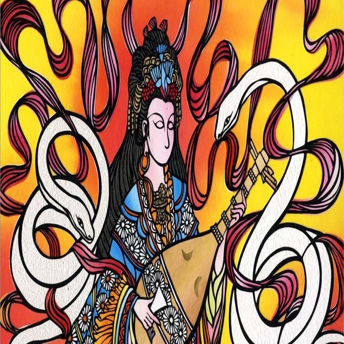 白蛇と弁財天 1｜SengaArt