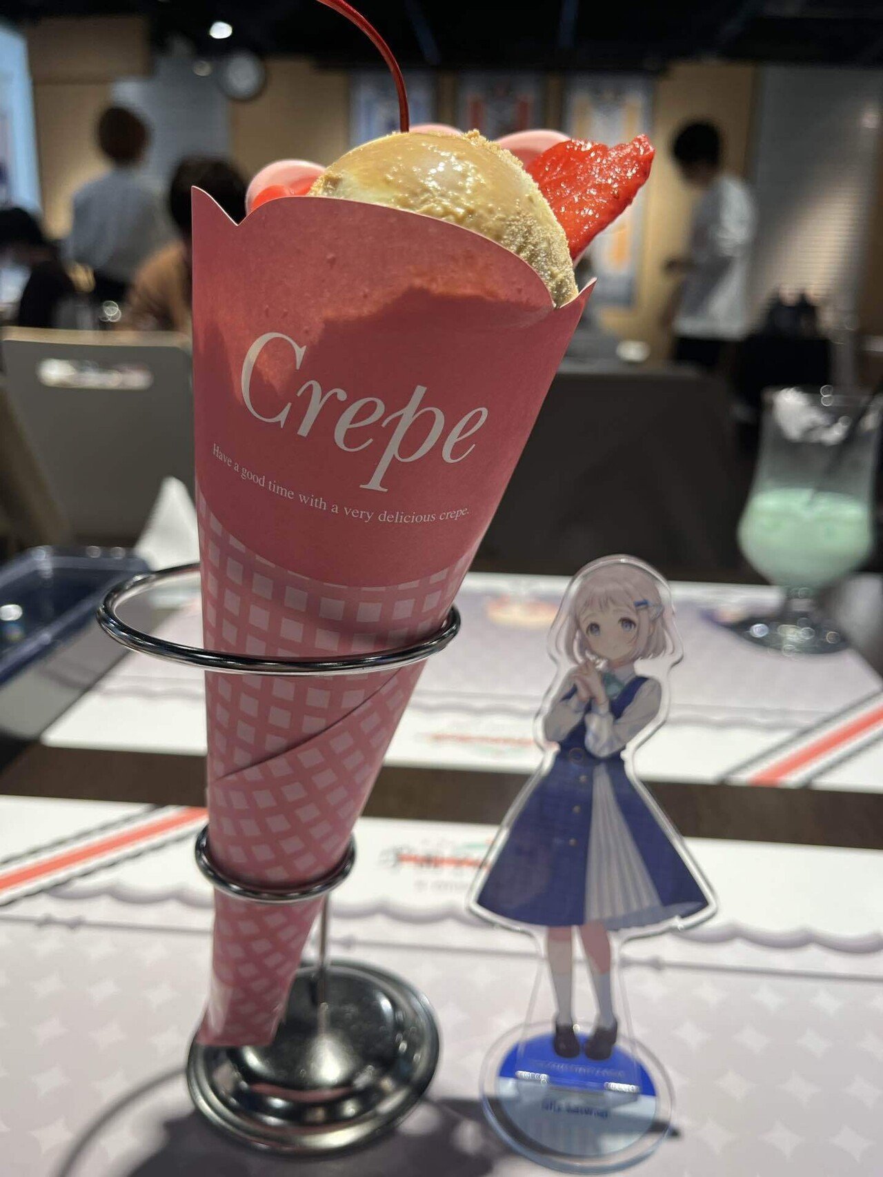 学マスのアニメイトコラボカフェに行ったヨ！｜歯ぎしり