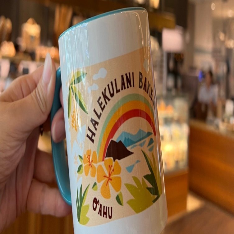 Halekulani ペアグラス ハレクラニロゴ付き ハワイ土産＆カフェのススメ】ハレクラニベーカリーのロゴグッズが