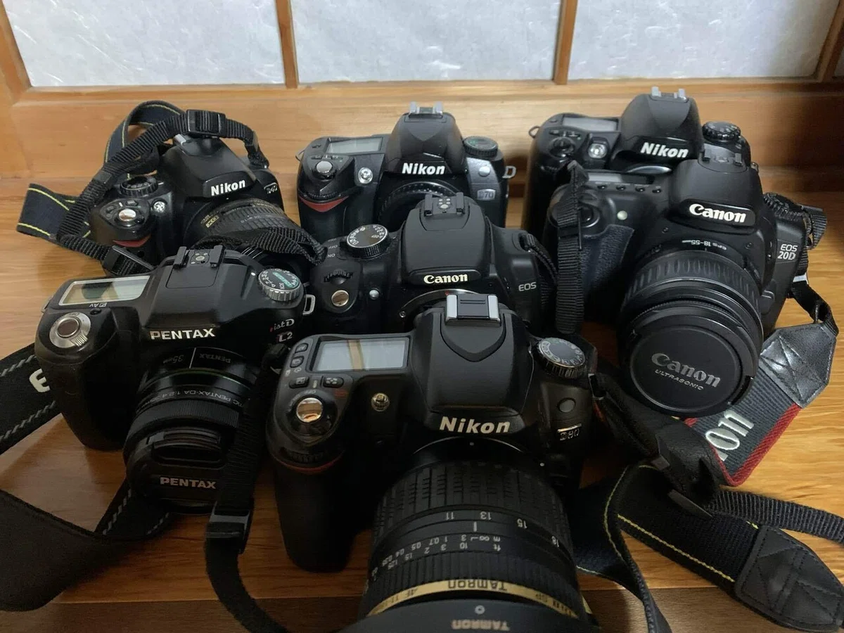 年代物】Canon、Nikon一眼レフカメラ レンズセット （デジタル一眼レフ 